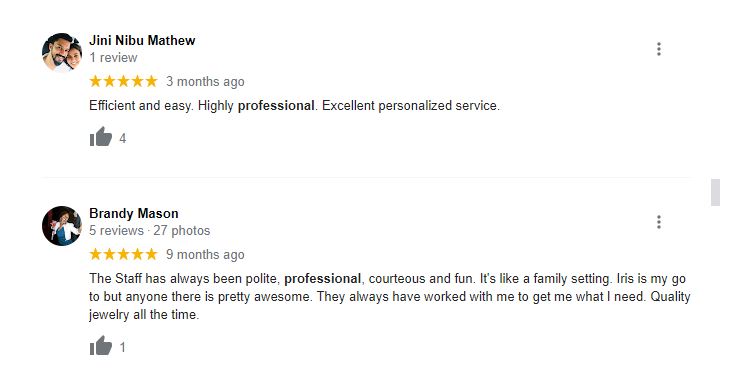 Customer Feedback Of Pleasant Hill Coin & Jewelry in Pleasant Hill, CA