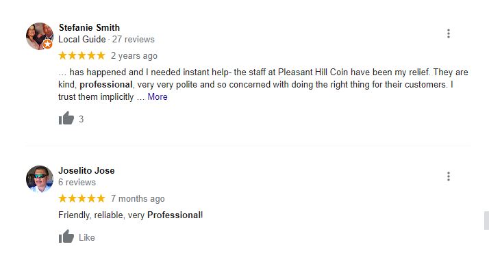 Our Customer Reviews in Pleasant Hill CA