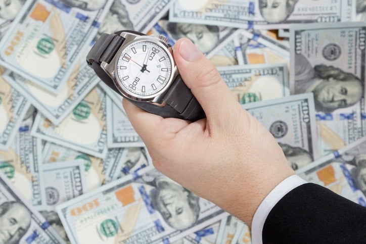 Luxury timepiece presented as collateral for a cash loan in Pleasant Hill